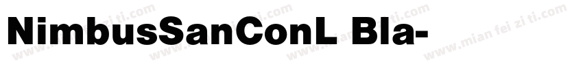 NimbusSanConL Bla字体转换